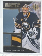 2015-16 Ultimate Linus Ullmark Rookie Patch RPA 18/25 Buffalo Sabres RC