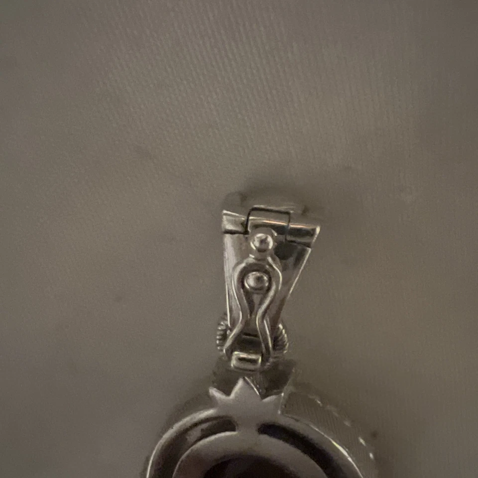 ¡COLGANTE POTENCIADOR TOPACIO AHUMADO FACETADO PLATA ESTERLINA JUDITH RIPKA! Foto 4 de 4