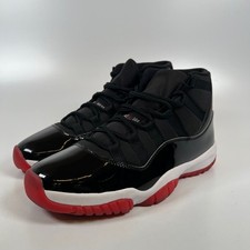 Jordan 11 Retro Playoffs Bred 2019 Black Red White 378037-061 Mens Size 11