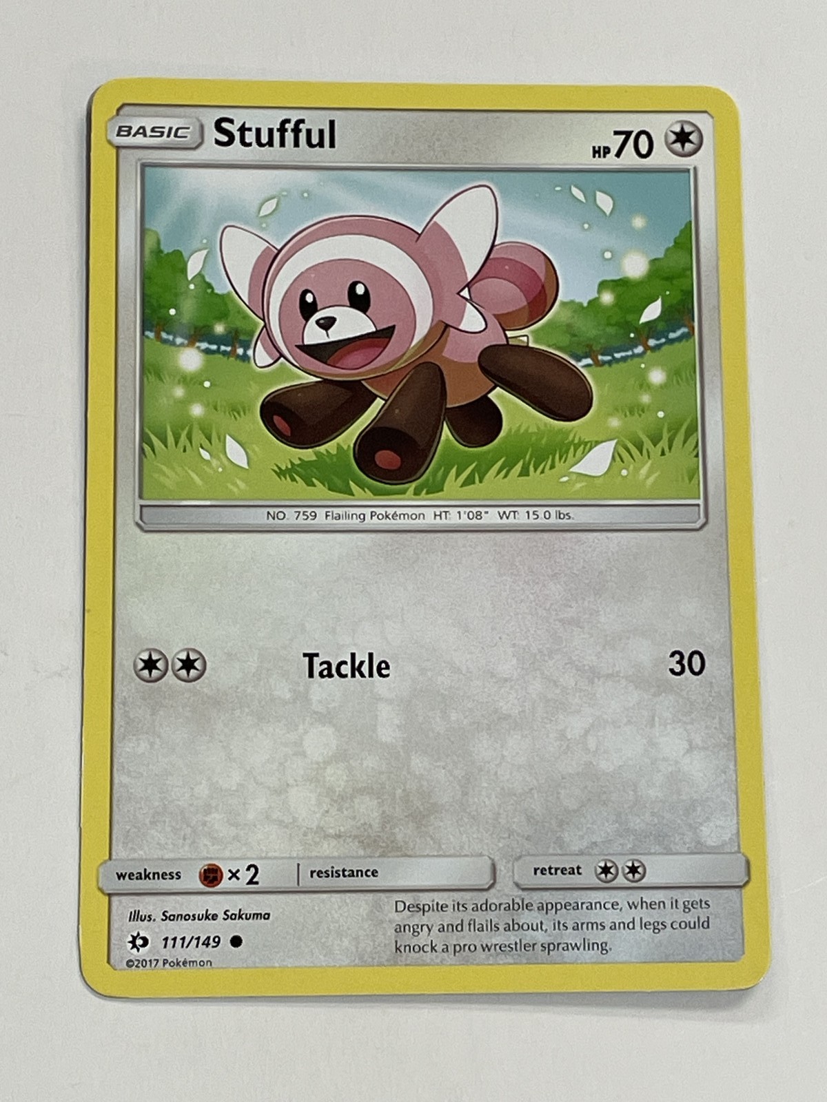 2017 Pokémon TCG SM Base Set #111/149 - Stufful