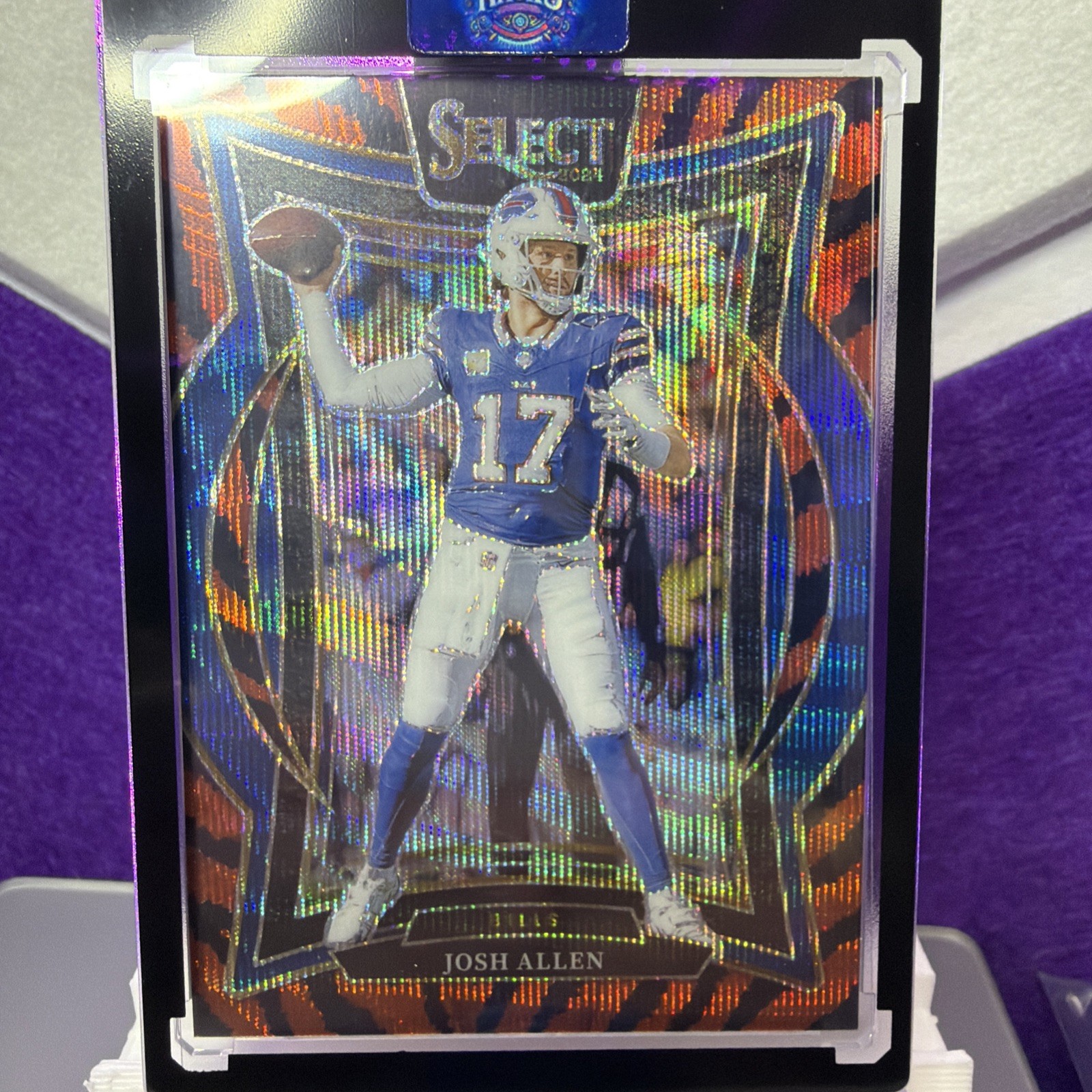 2024 Panini Select Josh Allen MVP Year SSP Tiger Prizm Concourse Case Hit