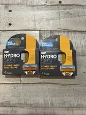 Schick HYDRO Skin Comfort Stubble Eraser Men’s Razor Blade Refills-4 Cart, 2Pack