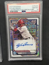 Dylan Crews 2024 Bowman Speckle Auto PSA 10 Nationals 1st #CPADC 171/299
