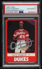 PSA/DNA 1980 TCMA Minor League Dave Stewart #174 PSA/DNA Authentic Card & Auto