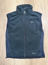 Nike Fit Youth Zip Up Fleece Vest Black Size S 4-6 Used Great Condition