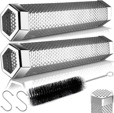 LANNEY Smoke Tube for Pellet Smoker 2 Pack, 12'' smoker tubes 2 pack 