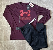 NWT UNDER ARMOUR BOYS SET LONG SLEEVE SHIRT  JOGGER SWEAT PANTS YXL MSRP 64.99