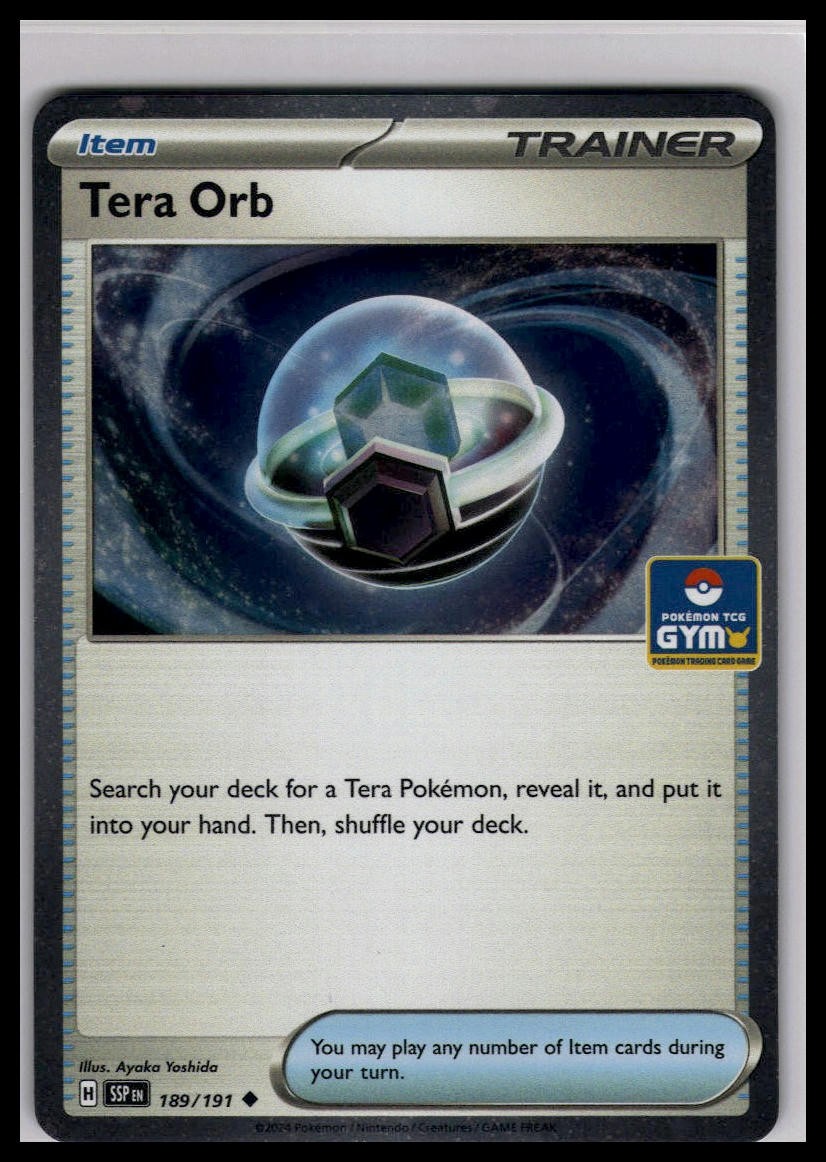 Tera Orb 189/191 | Pokemon TCG Gym Promo Asia Exclusive [US SELLER]