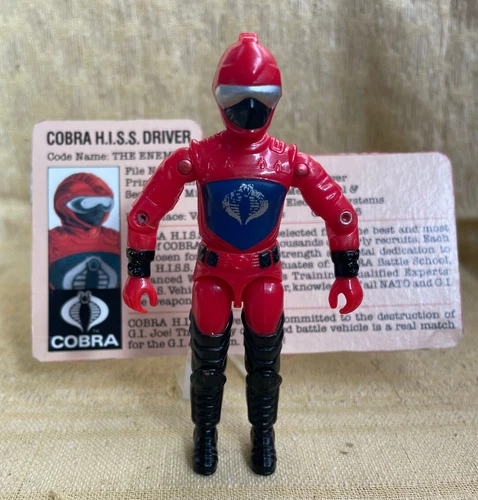 G.I. Joe ARAH 1983 Cobra H.I.S.S. Driver Hiss - Great Paint - File Card EX