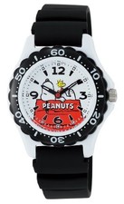 CITIZEN Q Q PEANUTS Snoopy Watch AA96-0015 Boys Black NEW