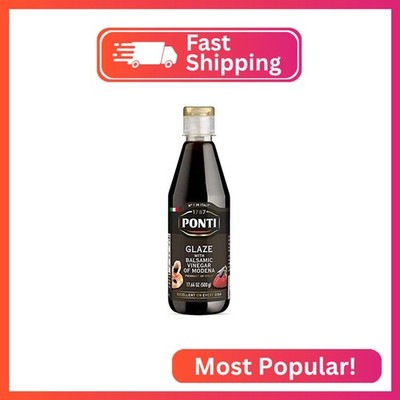 Ponti Glaze with Balsamic Vinegar 17.6oz (500ml) Large - Concentrated Thick Driz
