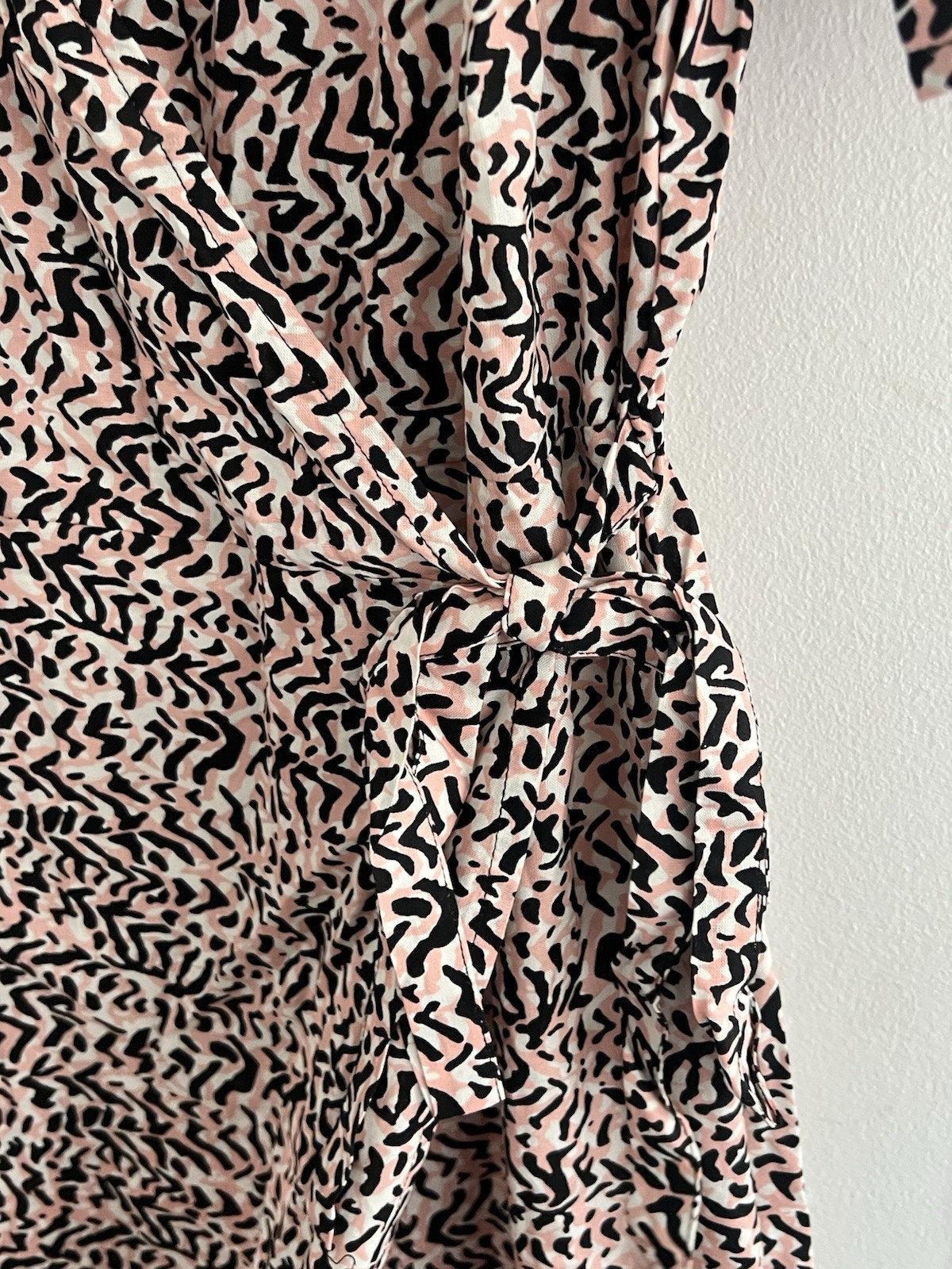 Dorothy Perkins Tall Pink Animal Print Wrap Dress Size 18 Short Sleeves image 5