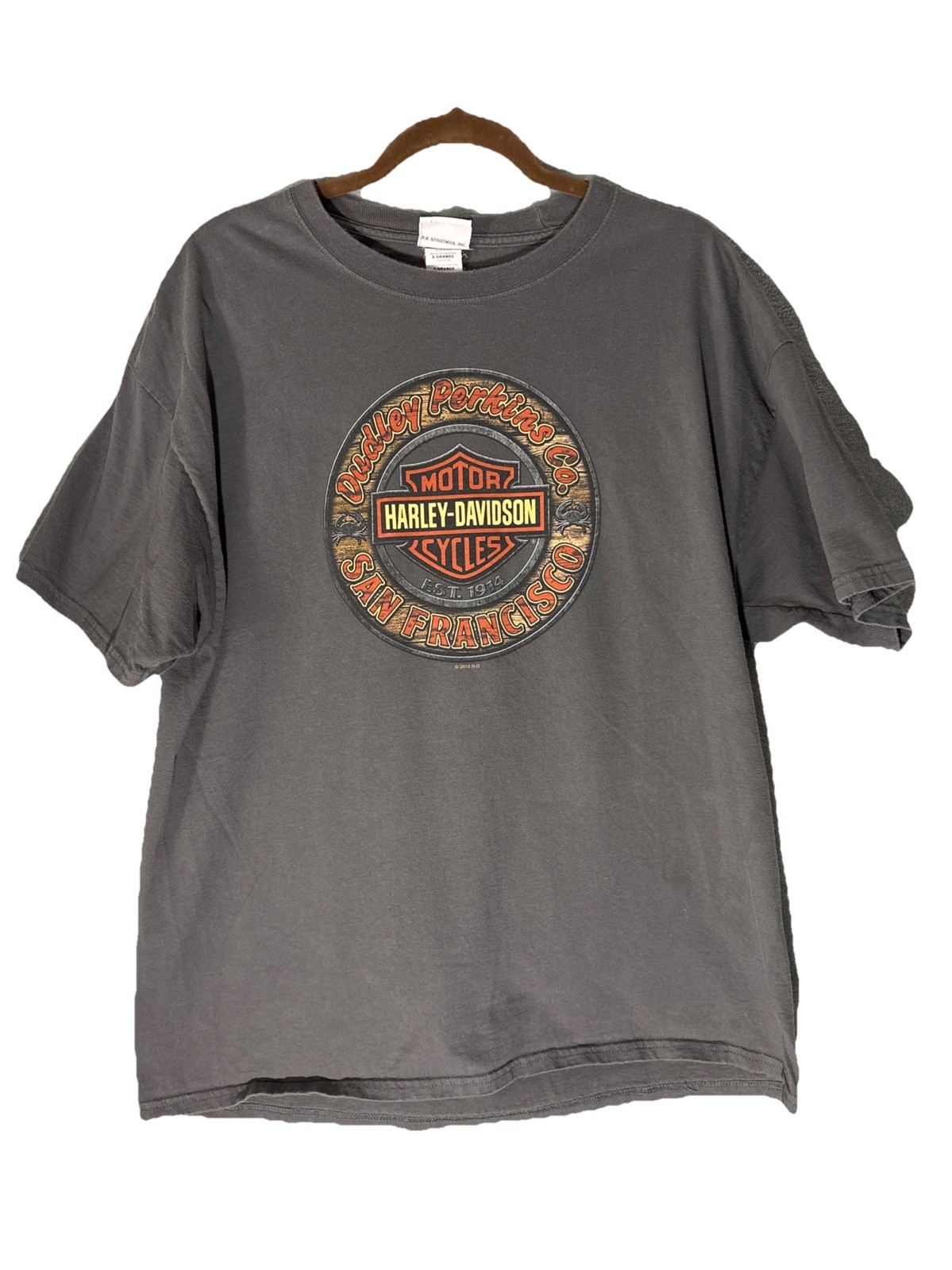 2015 Harley-Davidson Men's XL Tee Shirt Dudley Perkins Co., San Francisco