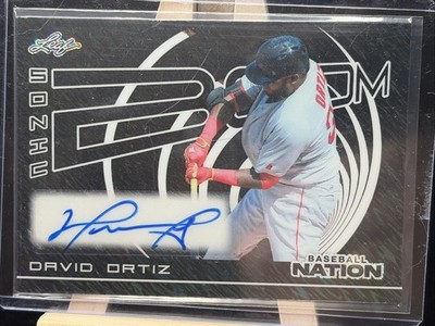 David Ortiz  Big Papi  - #/10 Black - S-001 Sonic Boom - 2025 Baseball Nation