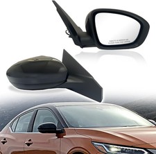 Passenger Right Side Mirror Assembly Compatible with 2020-2024 Nissan Sentra Wit