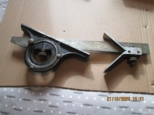 Moore and Wright Protractor head and centre square with rule.