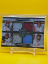2020 Topps Museum  - Phillies Four-Player Primary Pieces Quad Relics Bryce...