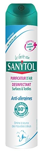 Désinfectant Purificateur Sanytol pour Air Surface et Textile 300ml
