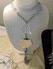 NECKLACES LOT of Five Chains Pendants Photo Locket Chicos - Daisy Fuentes — photo 5