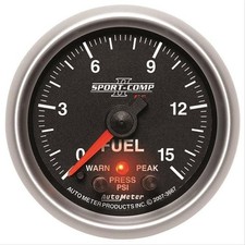 Autometer Sport-comp Ii Pro-control Elec Fuel Pressure Gauge 2 116 Dia 3667