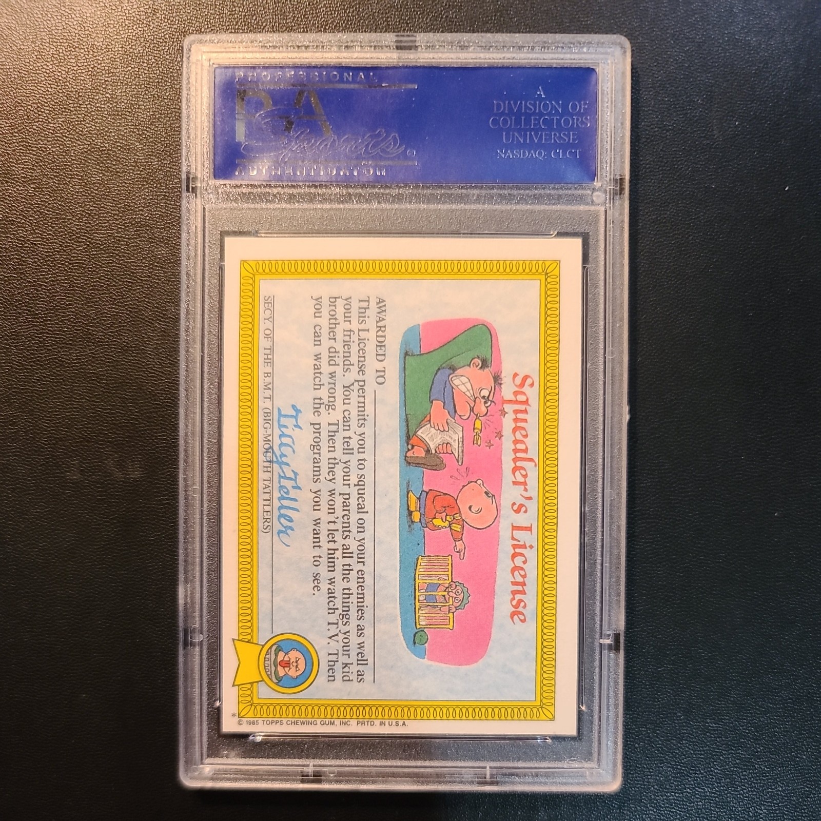 1985 Garbage Pail Kids FRYIN BRIAN #4a PSA 8 NM-MT Matte OS1 Series 1 Topps view 4