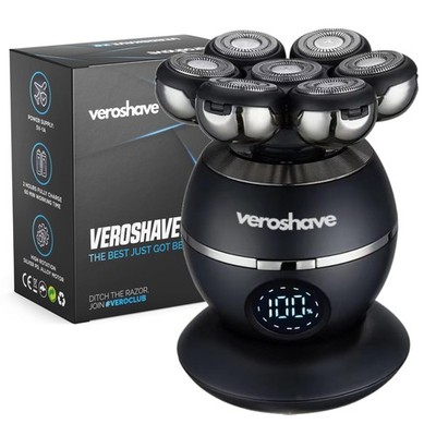 Veroshave 7-Blade Bald Head Shaver for Men - Cordless Hair Black 