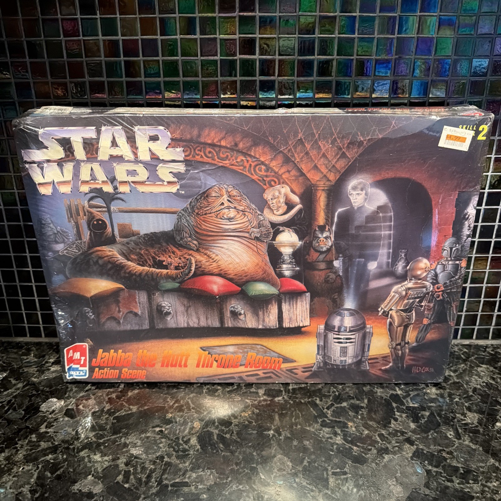 STAR WARS Jabba The Hutt Throne Room Action Scene Model Kit 