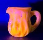 Boyd's Crystal Art Glass MINI PITCHER #2 BUTTERCUP 10-17-78 Yellow Glows NOS — photo 2