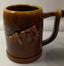 SKIL TOOLS POWER DRILL Advertising BEER MUG/CUP 4.5? BROWN