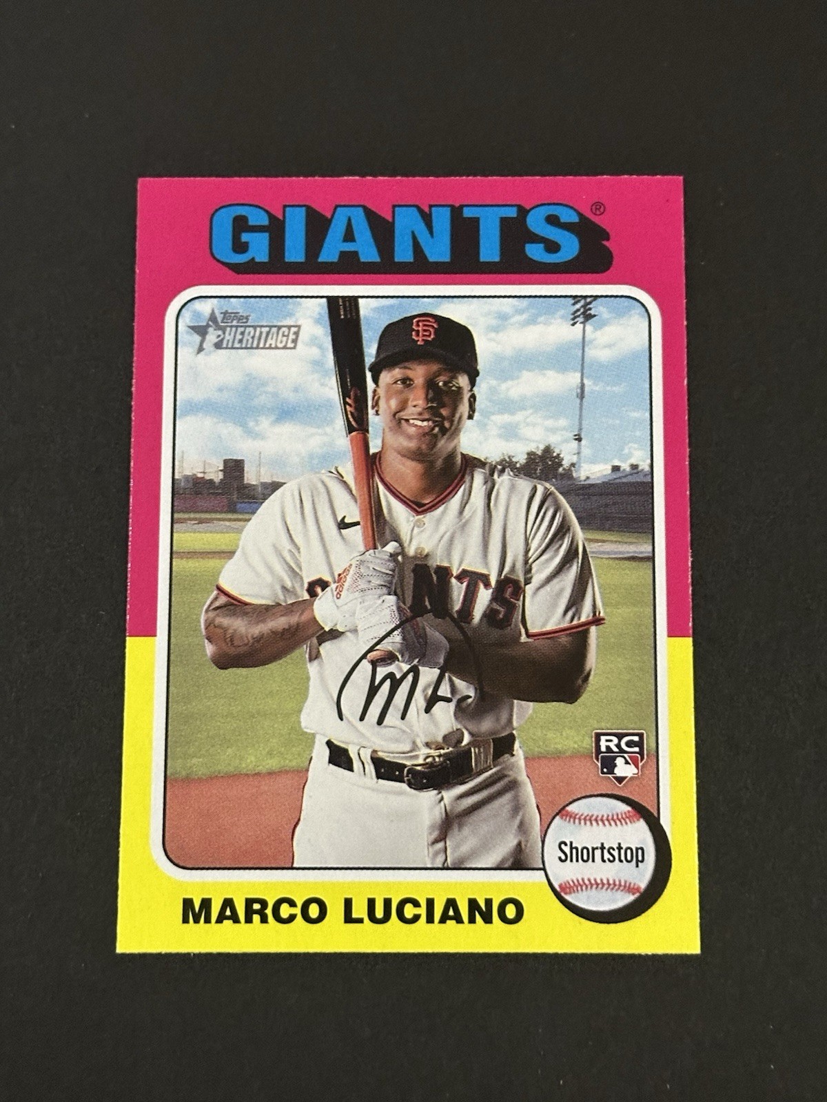 2024 Topps Heritage Marco Luciano Rookie #391 San Francisco Giants RC (J)