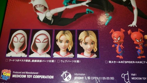 Medicom Toy MAFEX n.134 Modellino SPIDER-GWEN GWEN STACY Marvel Spiderham - Foto 8 di 14
