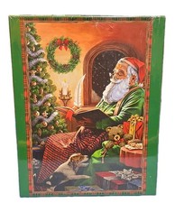 Christmas Oversized Jigsaw Puzzle 1000 Pieces 27 X 39 Santa Claus New Sealed