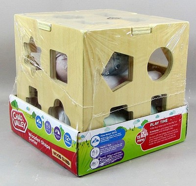Chad Valley Wooden Shape Sorter Toy Wood Shed Brand New Sealed