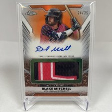 2025 Topps Pro Debut - Pro Debut Jumbo Relic Autograph Blake Mitchell /25
