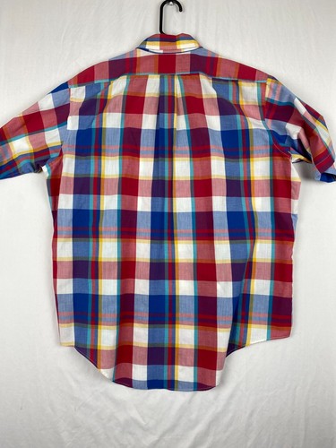 Gordon Thomas Collectibles Mens Size XL Short Sleeve Button Up Shirt Plaid Color - Picture 7 of 12