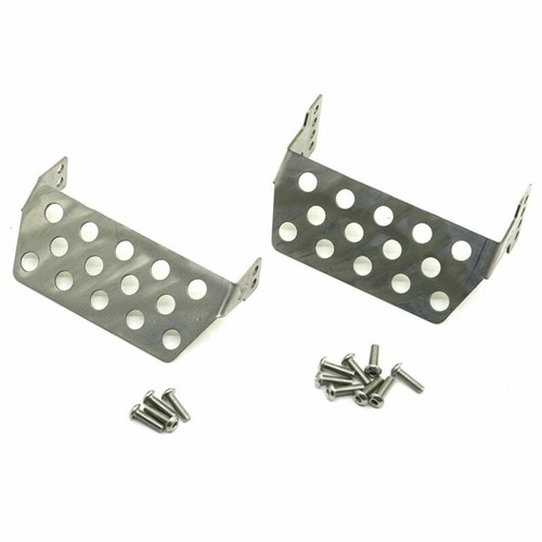 Stainless Steel Front + Rear Skid Plate Bumper Lower Protector for TRX-4 Crawler - Picture 4 of 11