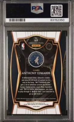 ゴールデンエレファント　anthony Anthony Edwards 2020 Select premier Level ELEPHANT PRIZM ROOKIE