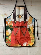 Women's Oktoberfest Waterproof Fabric Novelty Apron, Orange