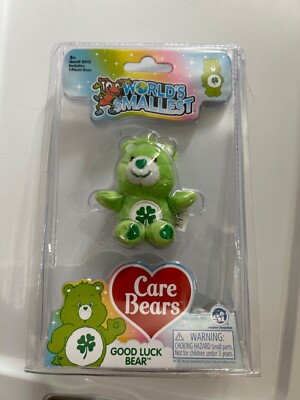 Series 2 World's Smallest Care Bear - Good Luck - NIP Green  Shamrock   Cloudco