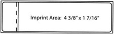 Single Postage Meter Tape 4-Pack w 4-3/8" x 1-7/16" Imprint Area - 300 Tapes/Pk