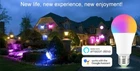 2 PC 15W WiFi Smart Light Bulb LED RGB Lamp Work with iOS/Alexa/Google Home