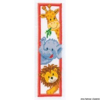 "Vervaco Lesesezeichen Stickset \"Jungle\", ZäHlmuster"