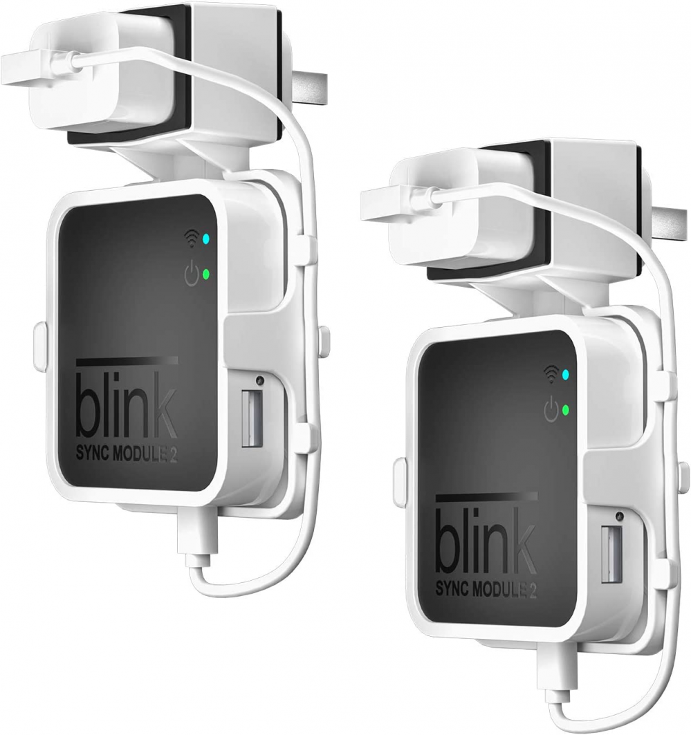 Outlet Wall Mount for Blink Sync Module 2,Simple Bracket 2 Pack, White-image