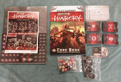Warcry Starter Set 2019 - All terrain, miniatures, rules, board, no box OOP