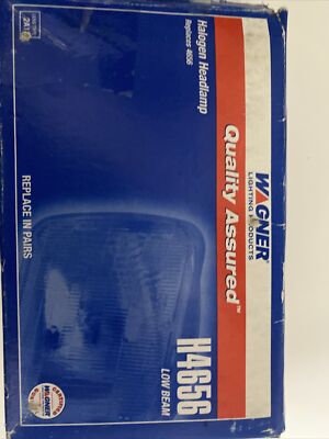 NOS Wagner Halogen Sealed Beam Headlight 12V 4652 4x6'' H4656 