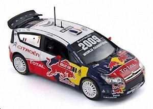 Citroen C4 WRC Loeb Grande-Bretagne 2009 miniature Norev l'épopée du rallye