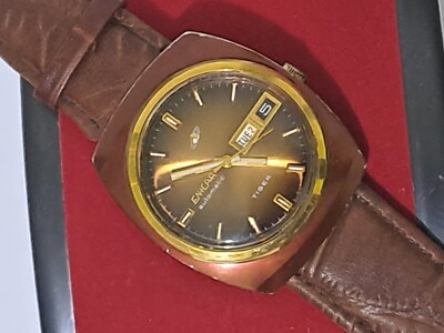 RARE ENICAR TIGER OCEAN 167.01.39 AUTOMATIC VINTAGE DAY DATE SWISS