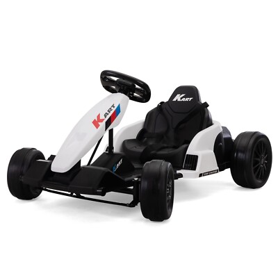 TOBBI 24V Kids Ride On Electric Drifting Go Kart Racing Car for Kids 4-16 Years