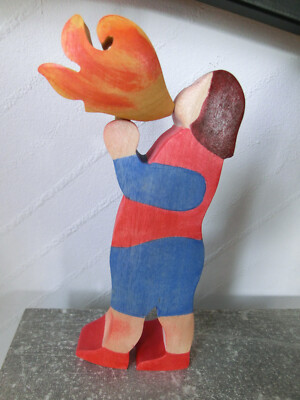 KINDERKRAM Ostheimer Zirkus Circus Figur Artist Feuerspucker Rarität