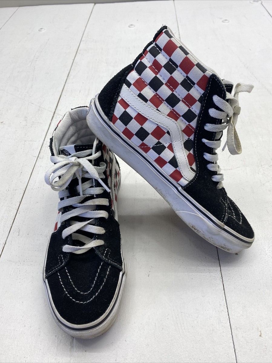 Vans Sk8 Hi Red And Black Checkered High Top Vans Men's Shoes Vans